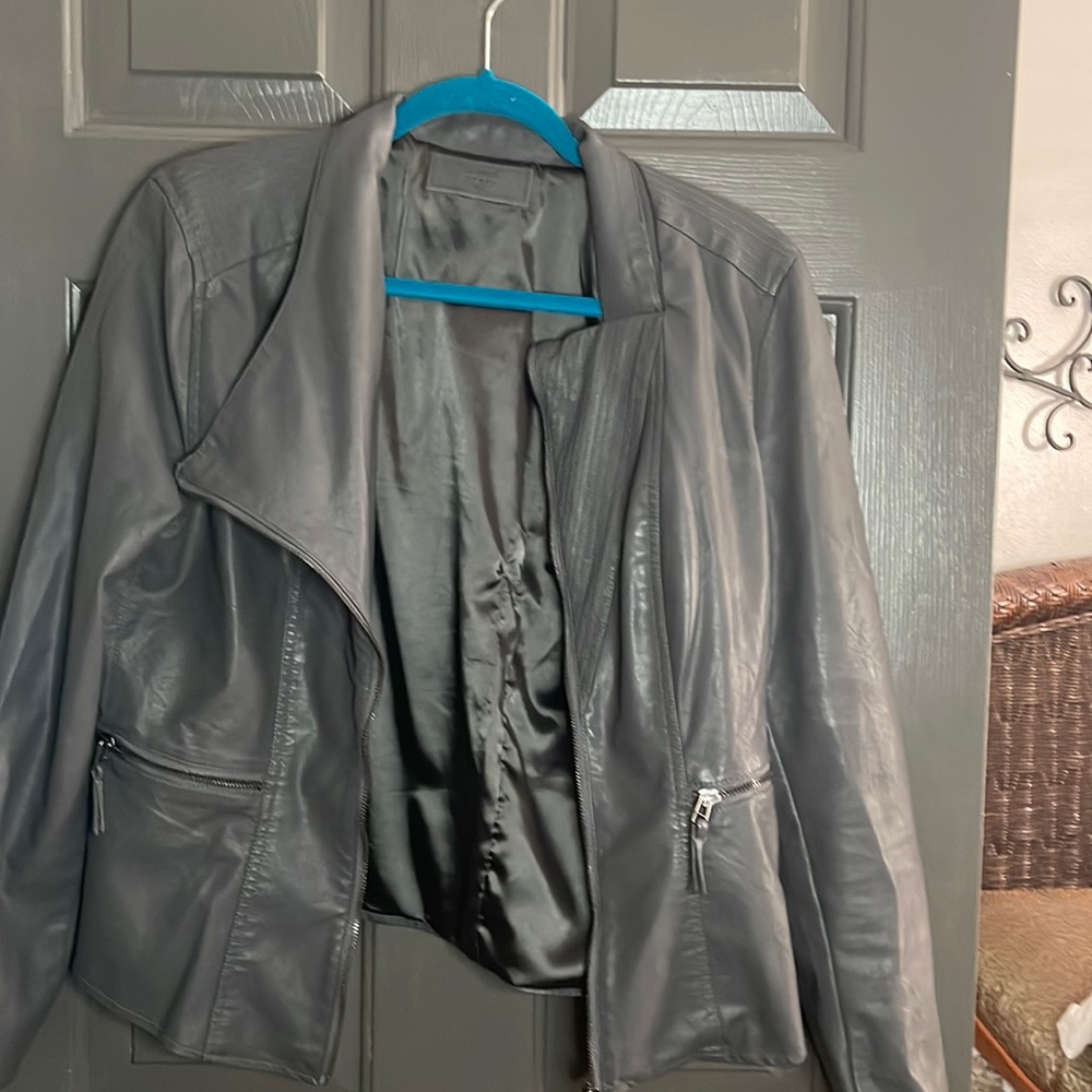 Faux leather jacket